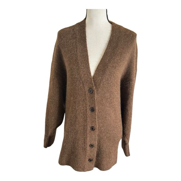 ASTR‎ The Label Alpine Coffee Brown Relaxed Fit Cardigan Sweater Size XS - Picture 1 of 16